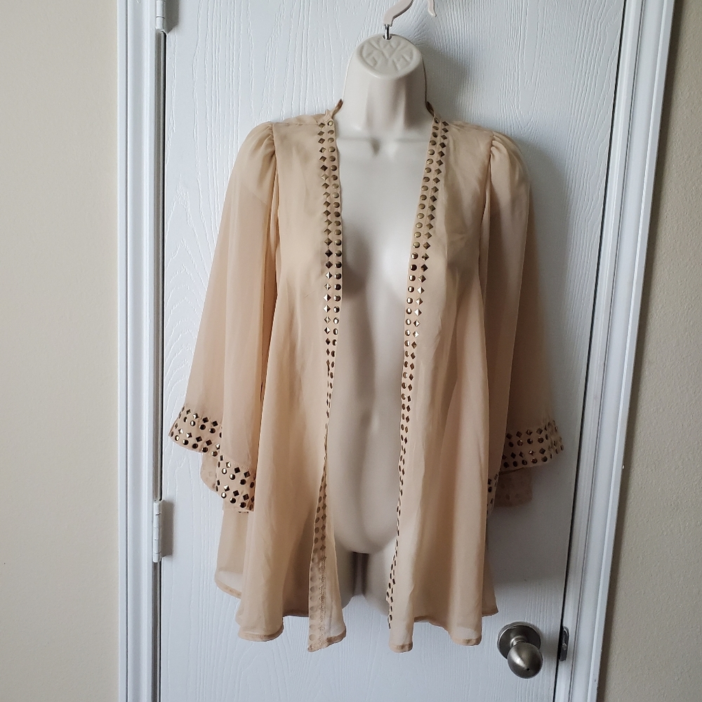 Rare London Sheer Open Front Kimono